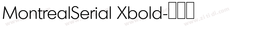 MontrealSerial Xbold字体转换
